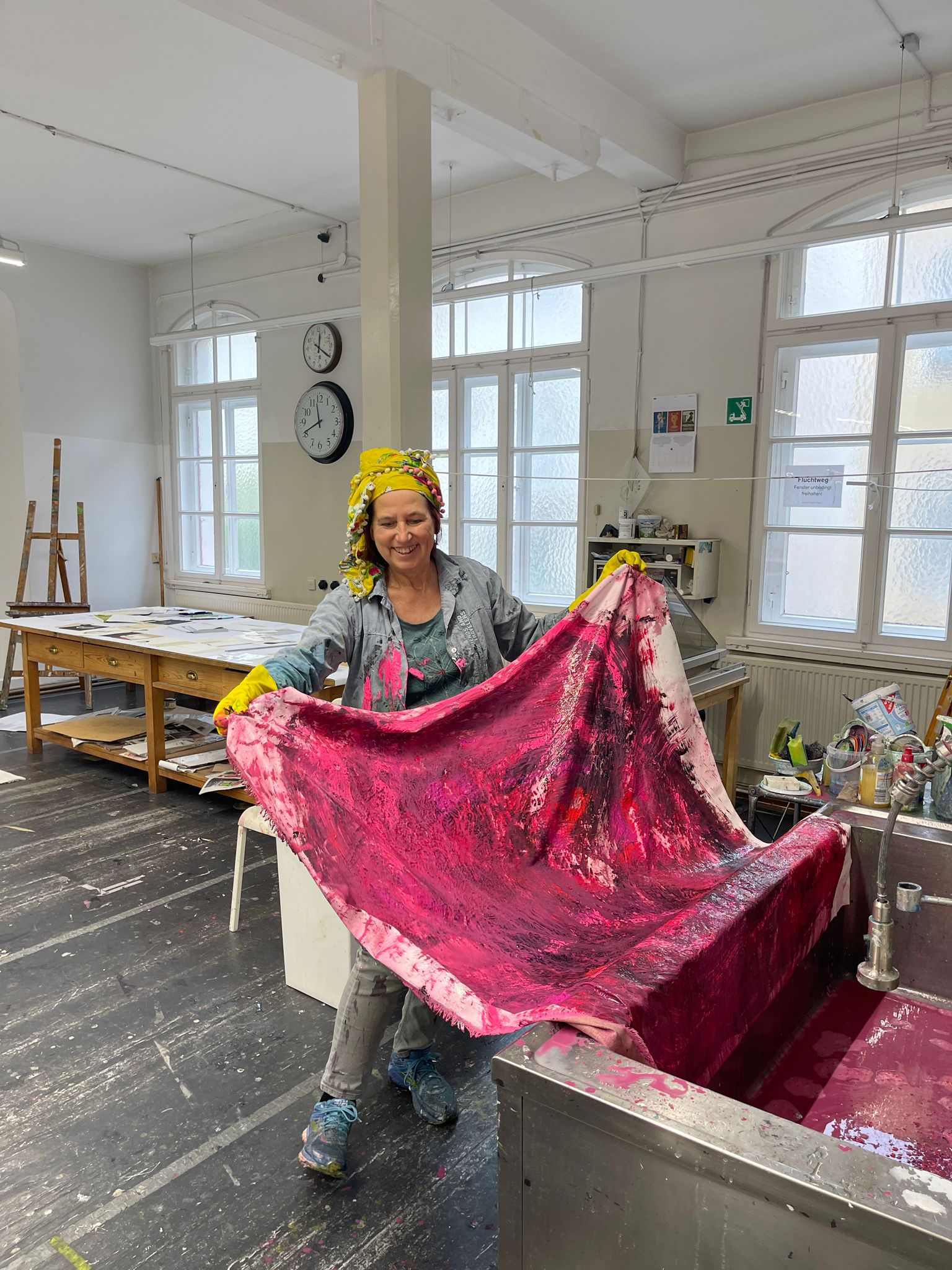 Almut Knebel im Atelier